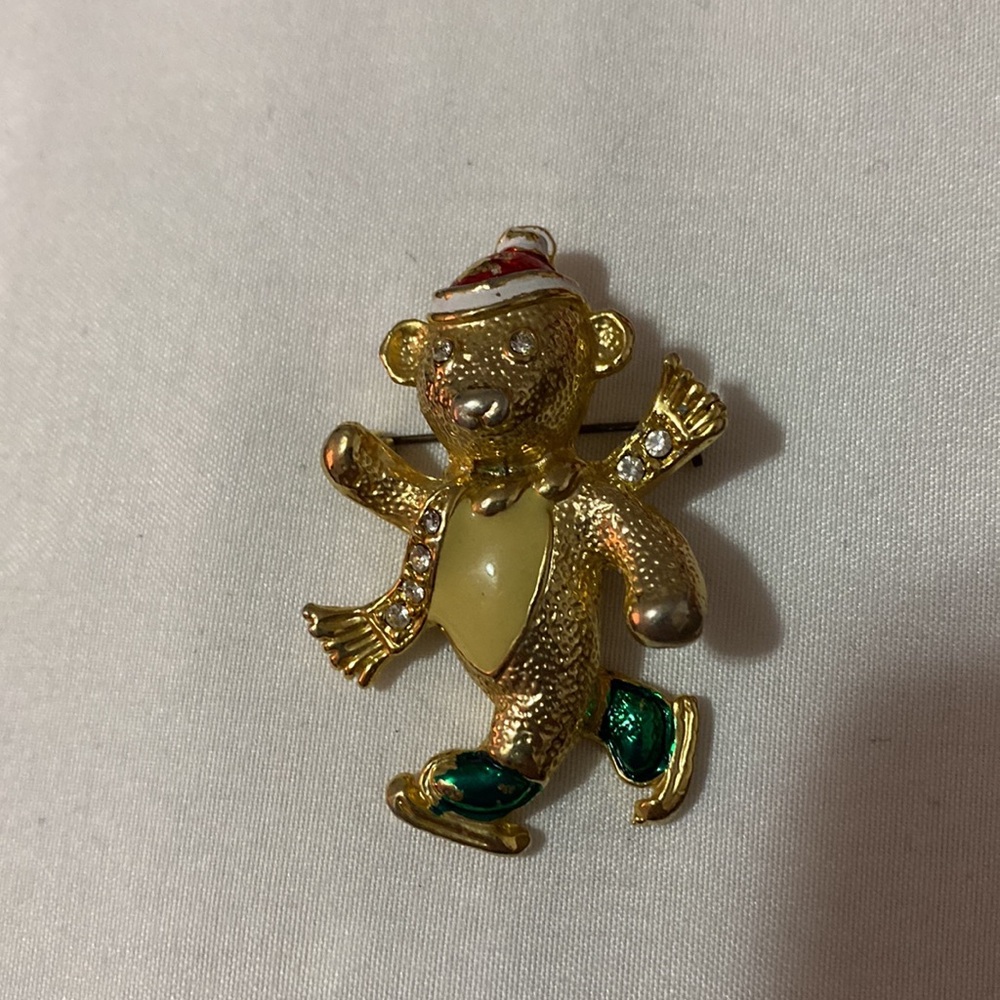 Christmas brooch nutcracker and teddy bear bundle - Picture 4 of 6